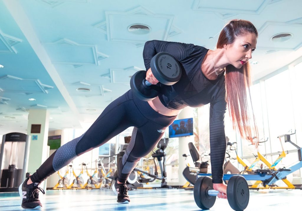 girl working out